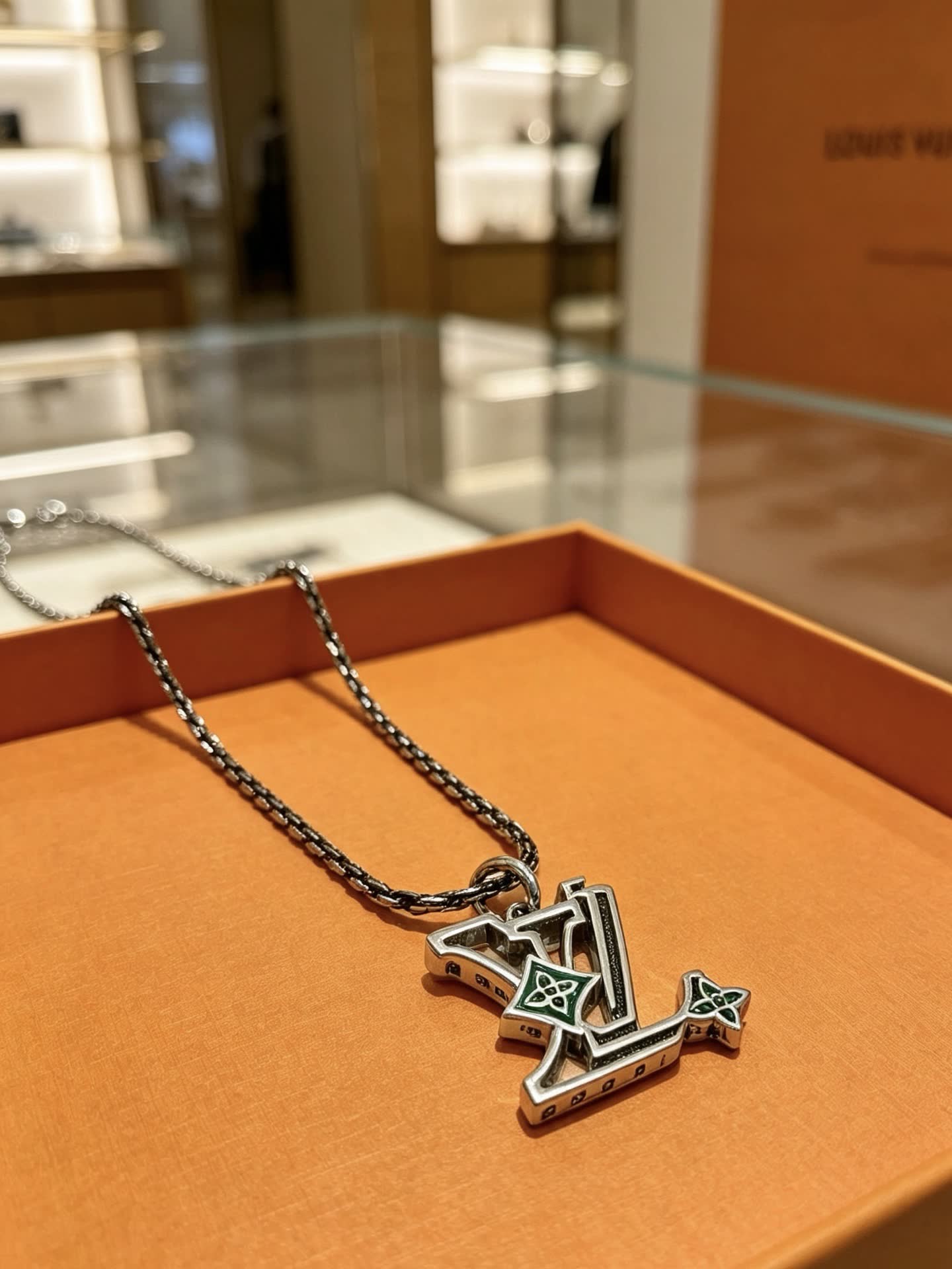 Louis Vuitton Monogram World Tour Necklace